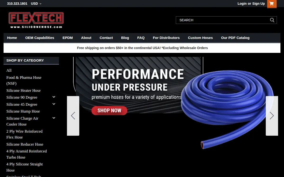 Homepage of Flex Technologies, INC.