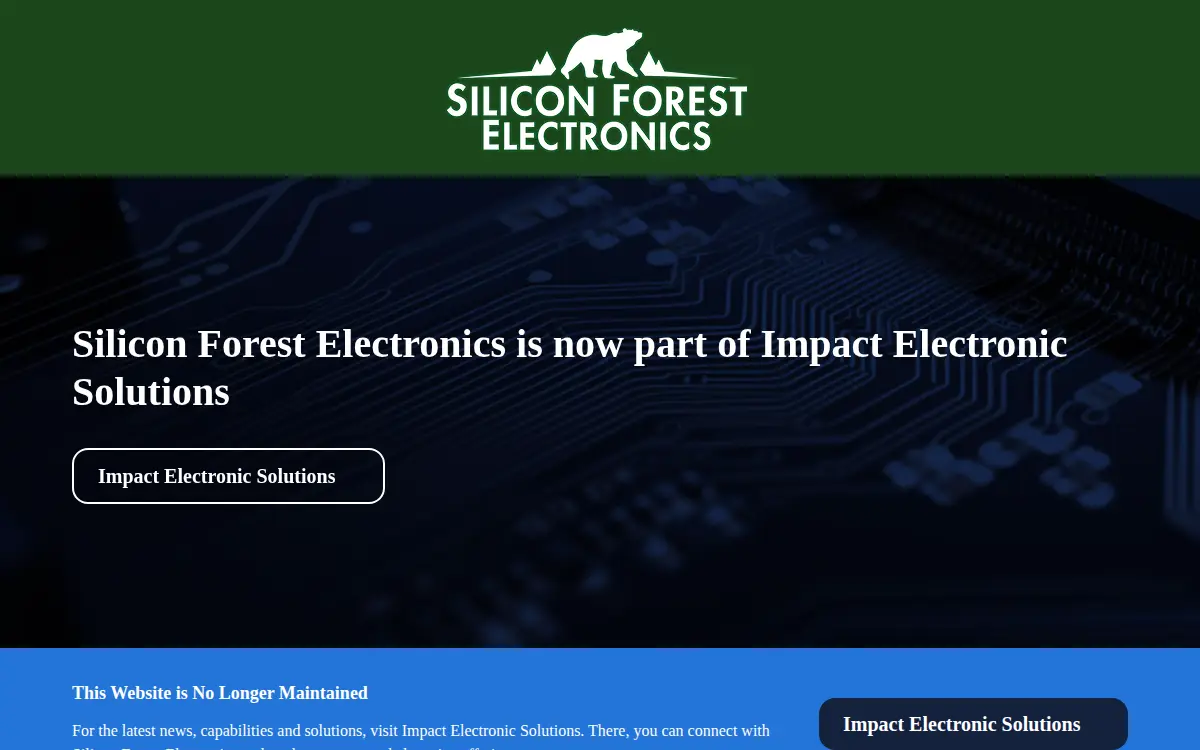 Homepage of Silicon Forest Electronics, INC.