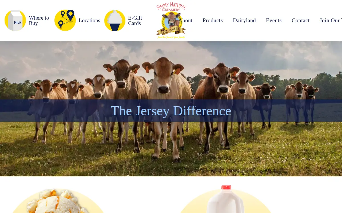 Homepage of Simply Natural Creamery LLC