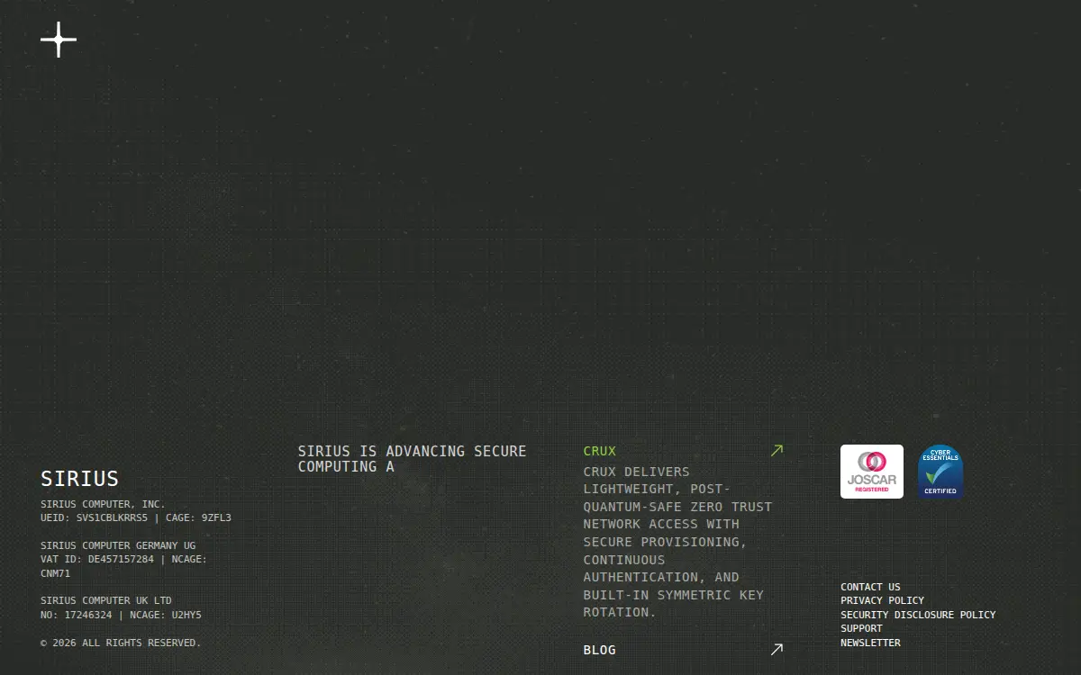Homepage of Sirius Computer, INC