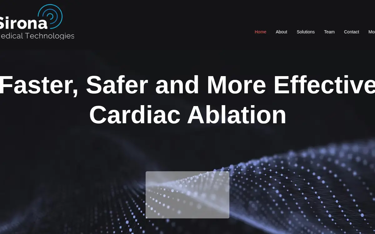 Homepage of Sirona Medical Technologies, INC.