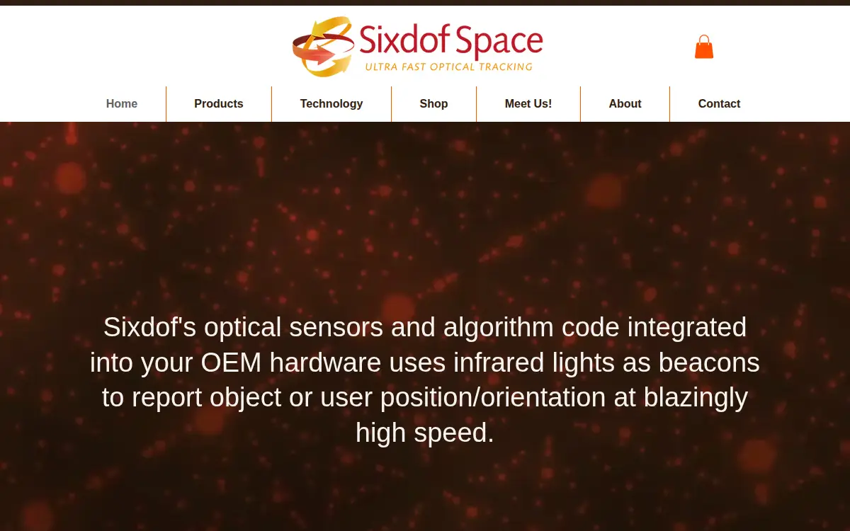 Homepage of Sixdof Space, INC.