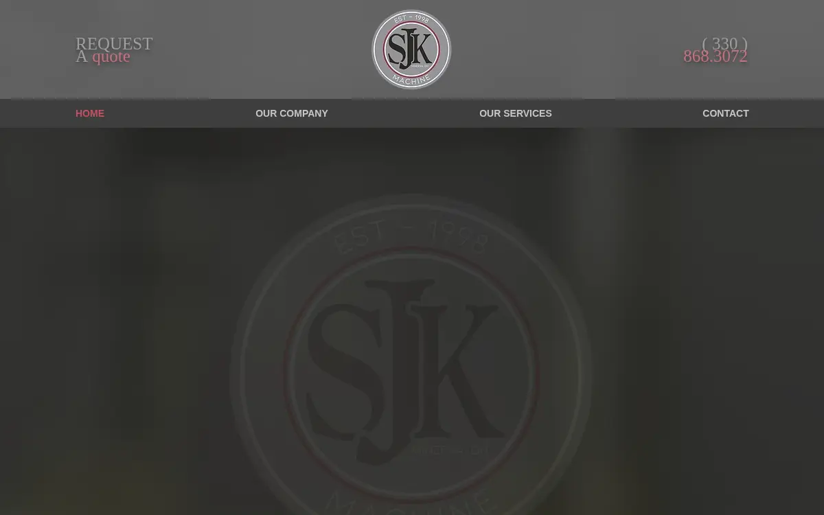 Homepage of Sjk Machine LLC