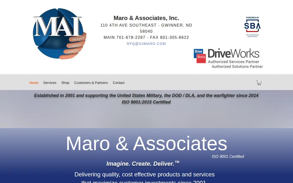 Homepage of Maro & Associates INC