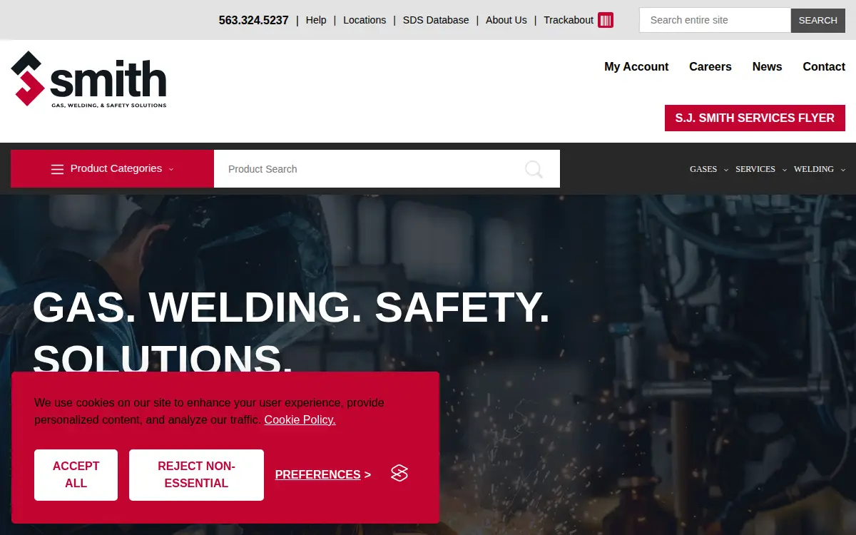 Homepage of S.j. Smith Co., INC