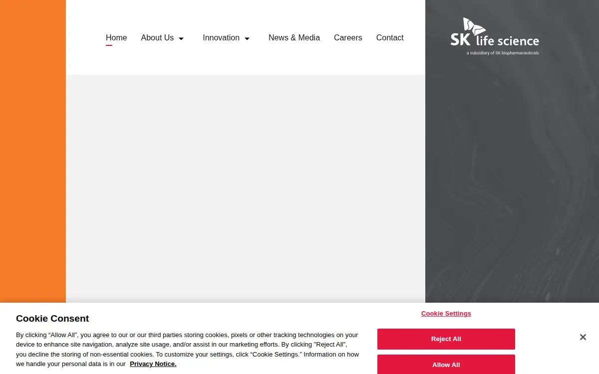 Homepage of Sk Life Science, INC.