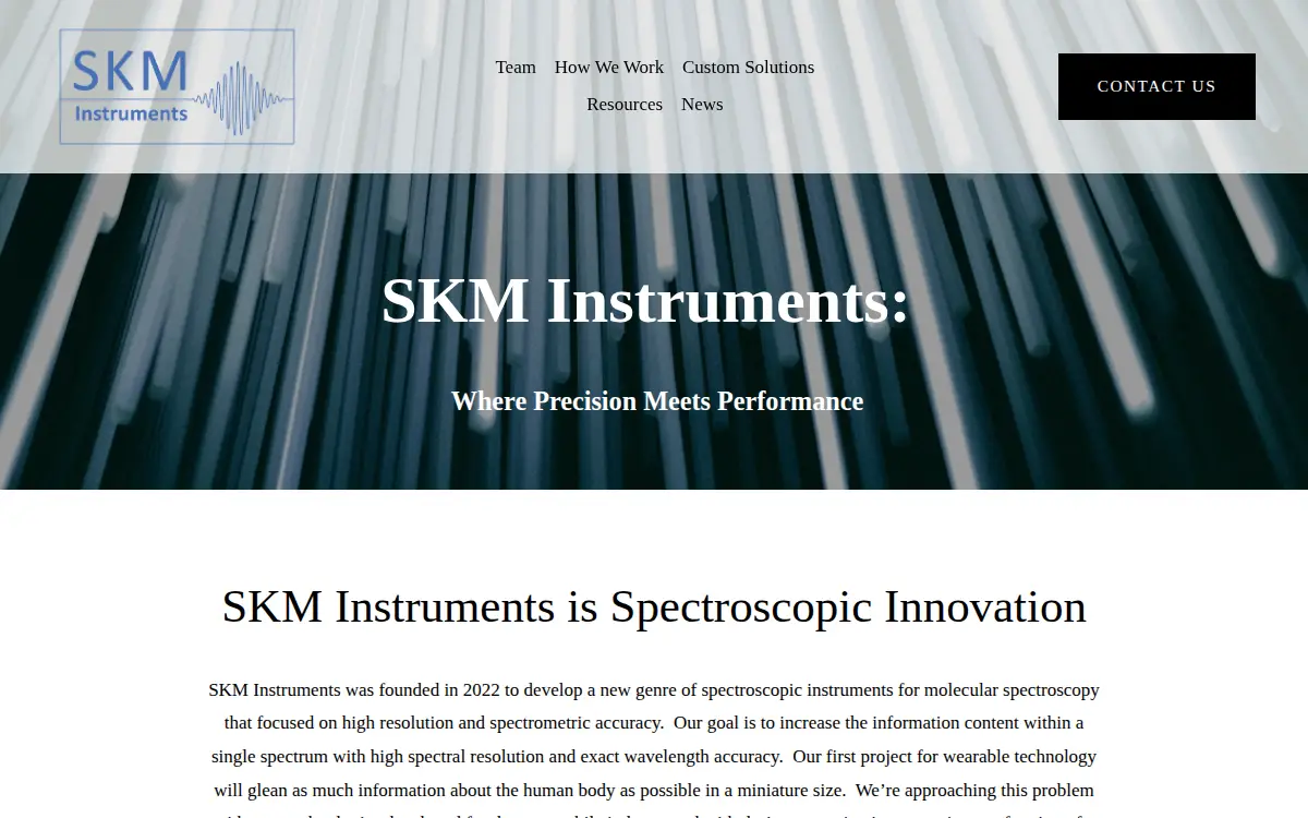 Homepage of Skm Instruments, INC.