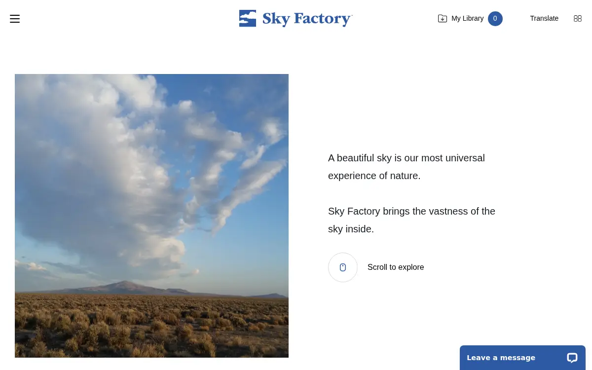 Homepage of The Sky Factory, L.c.