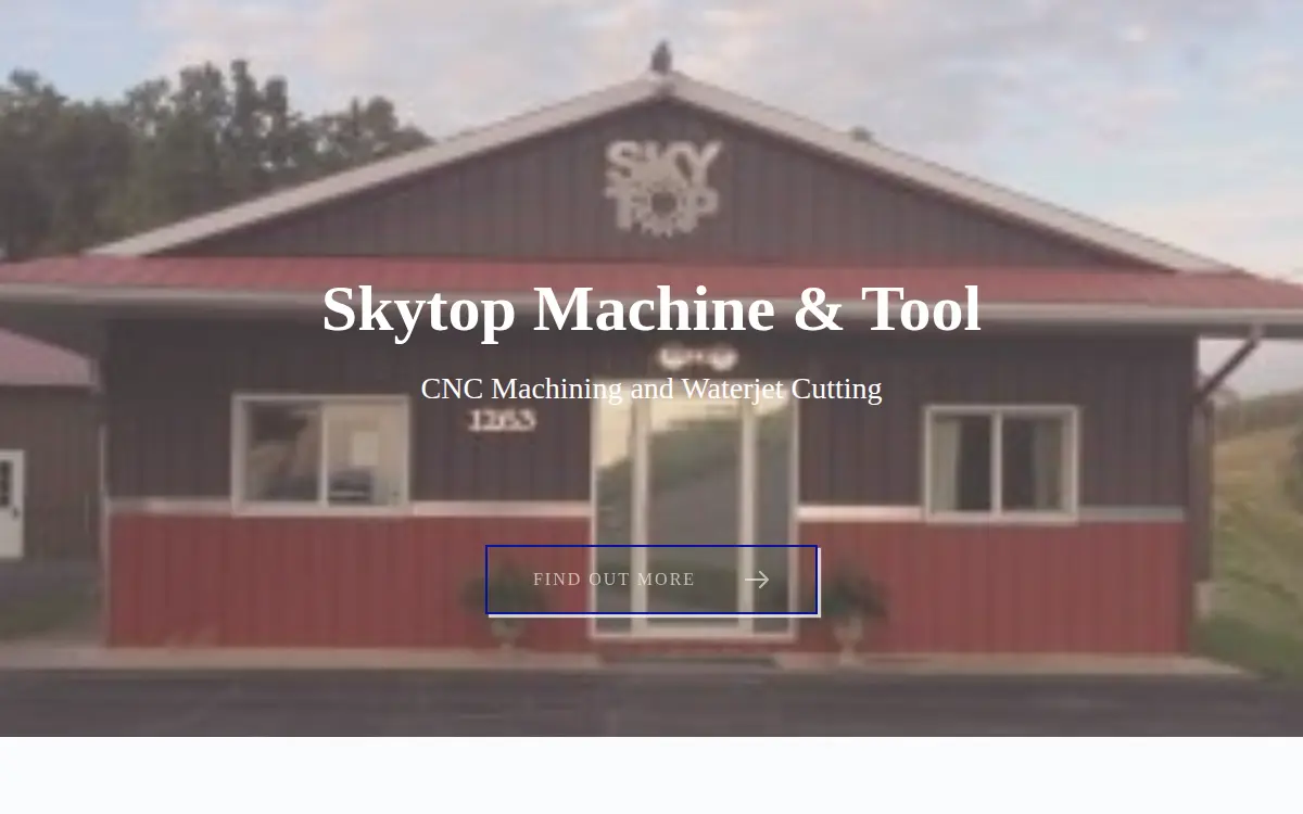 Homepage of Skytop Machine and Tool, INC.