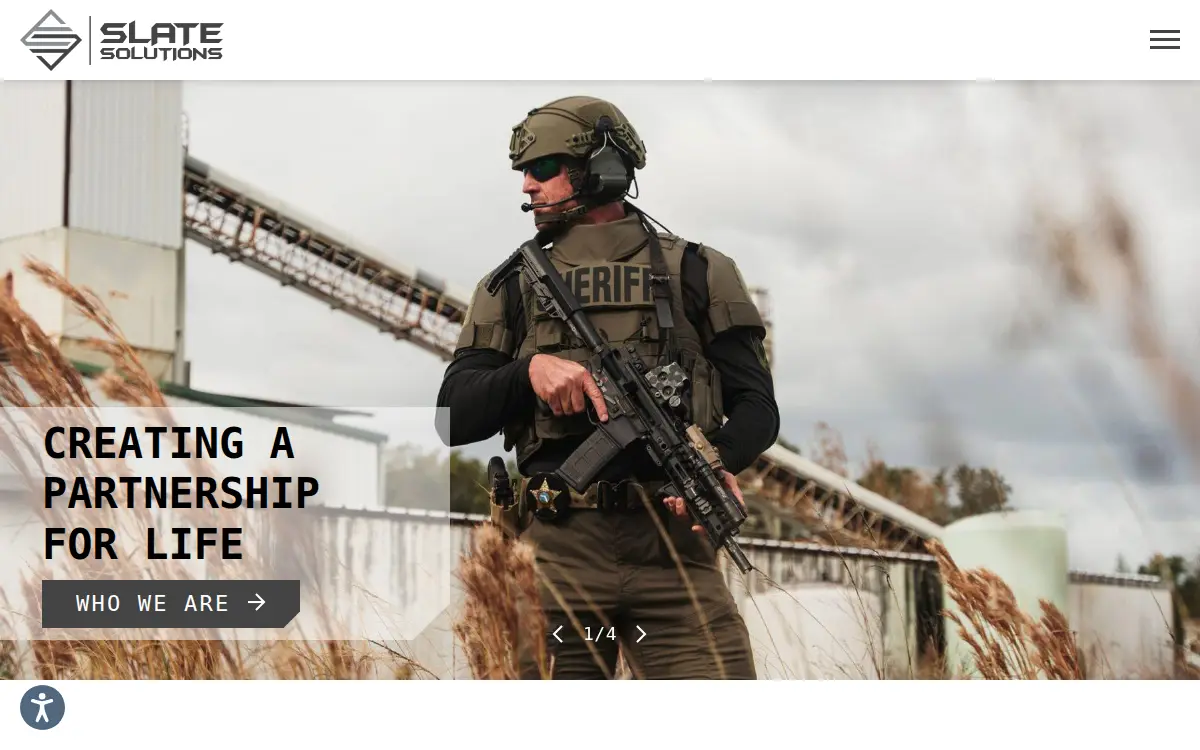 Homepage of Slate Solutions LLC
