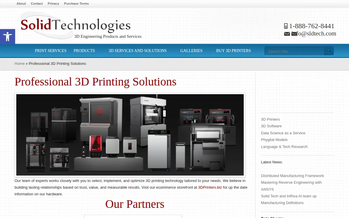 Homepage of Solid Technologies INC