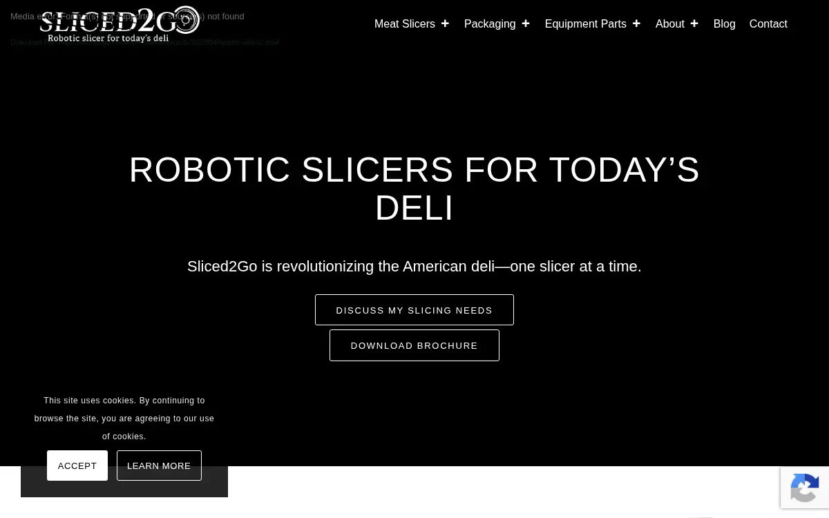 Homepage of Sliced 2 Go LLC
