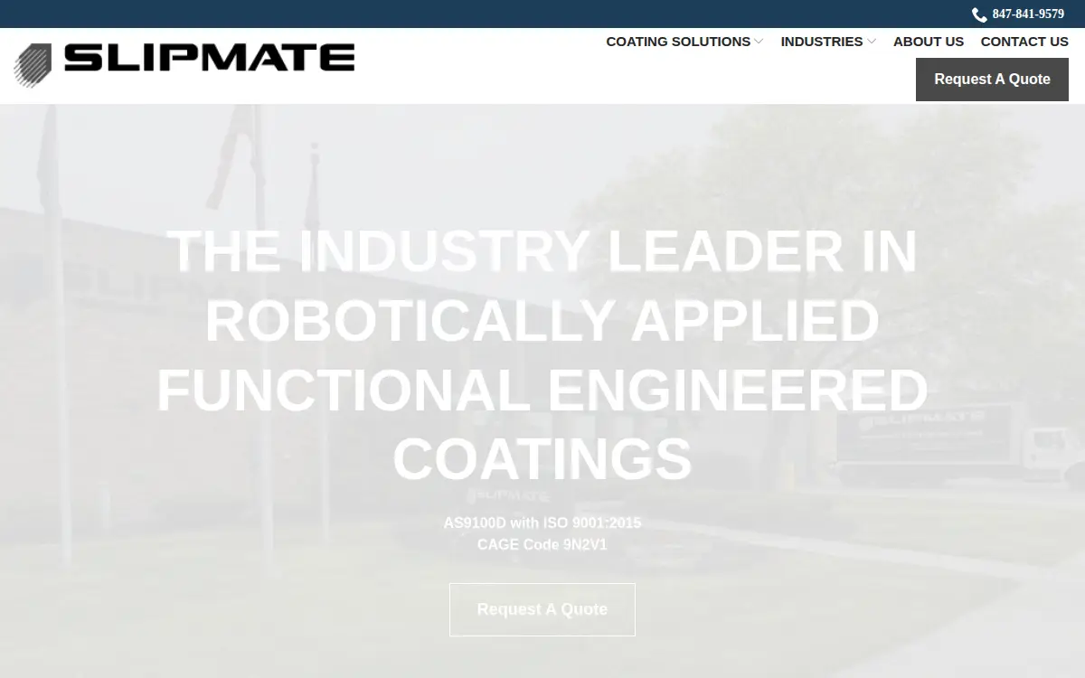Homepage of Slipmate CO.