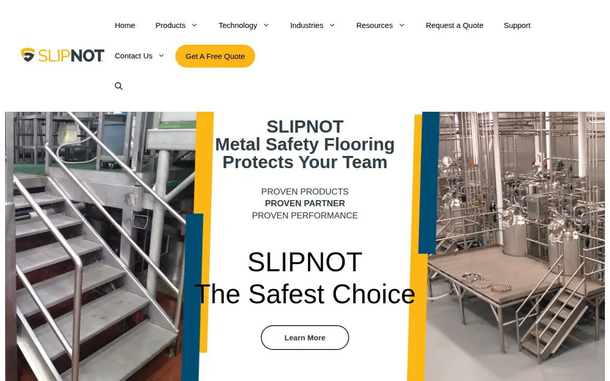 Homepage of Traction Technologies Holdings, LLC