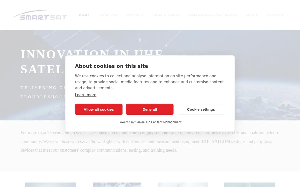 Homepage of Smartsat INC