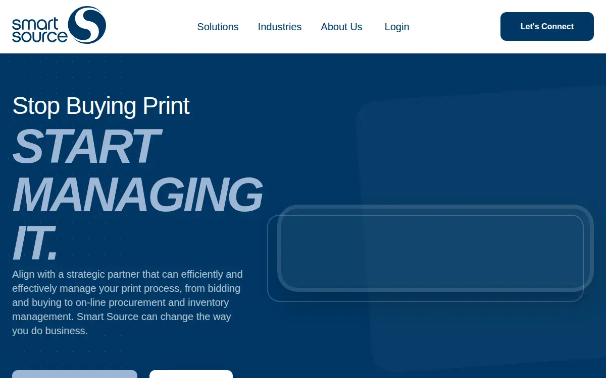 Homepage of Smart Source of Georgia LLC