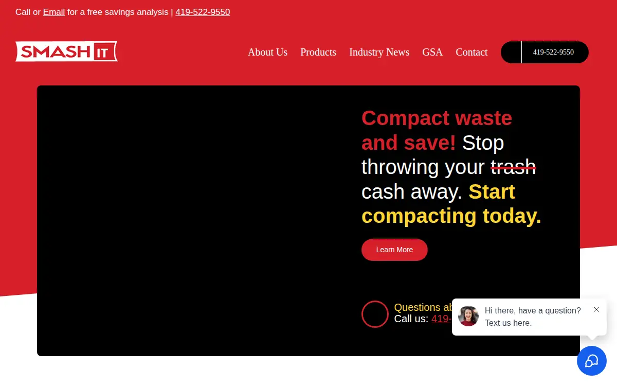 Homepage of American Compactor INC