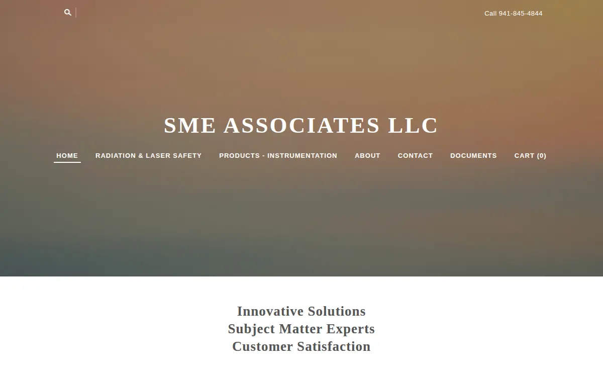 Homepage of Sme Associates LLC