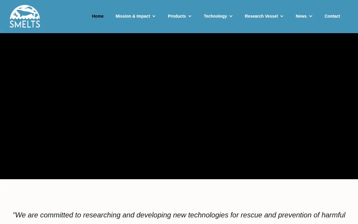 Homepage of Smelts Sea Mammal Education Learning Technology Society