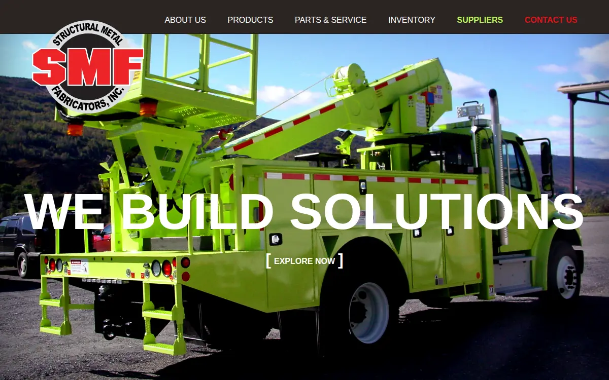 Homepage of Structural Metal Fabricators, INC.