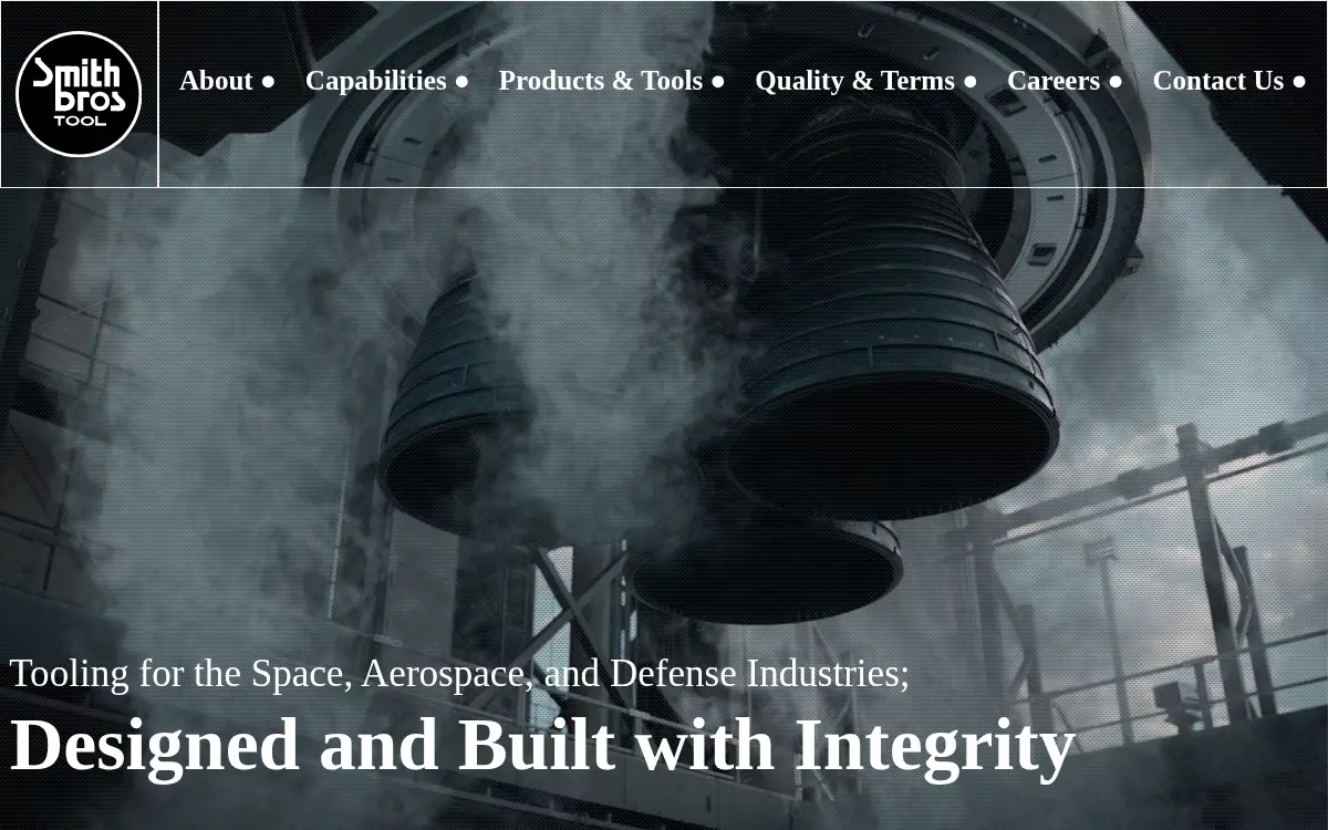 Homepage of Smith Brothers Tool Company