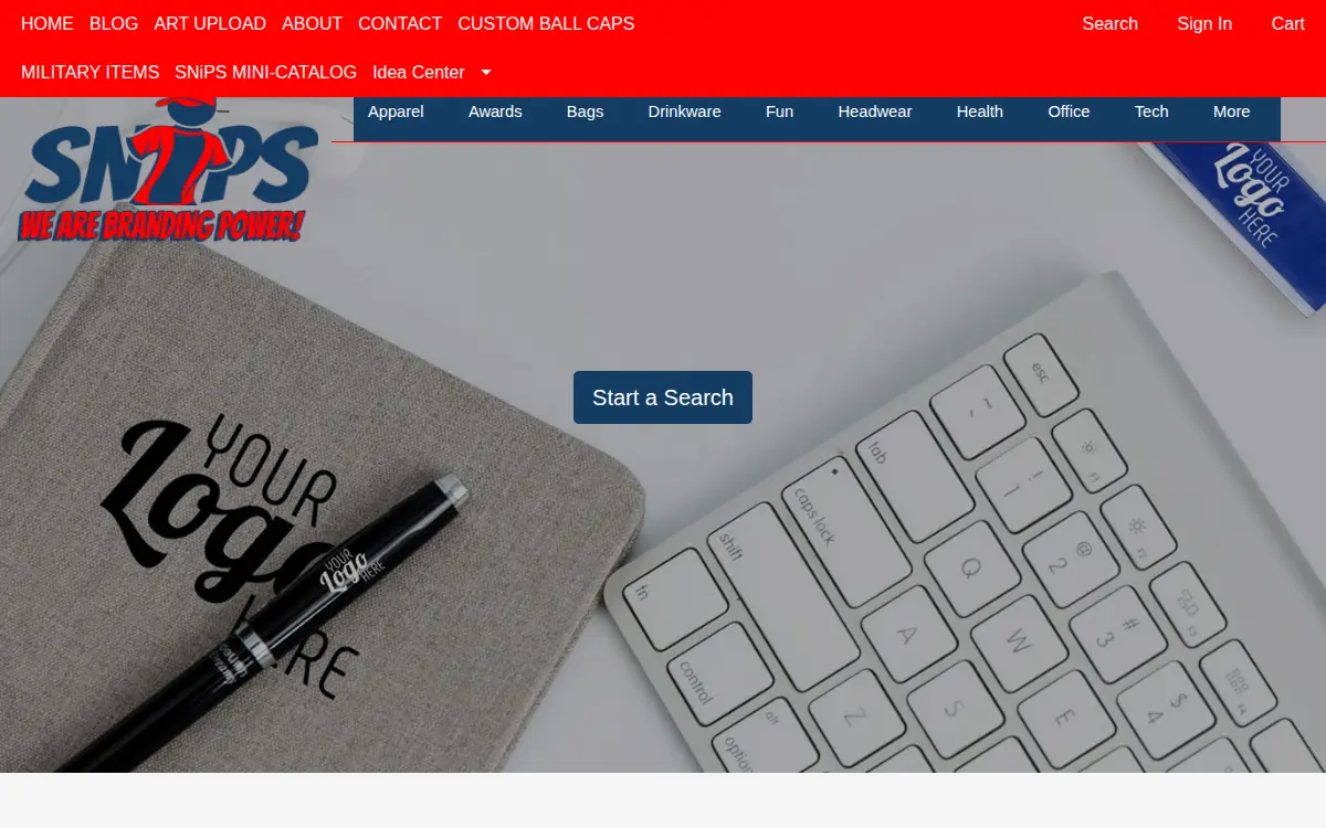 Homepage of Snips of Virginia Beach, INC
