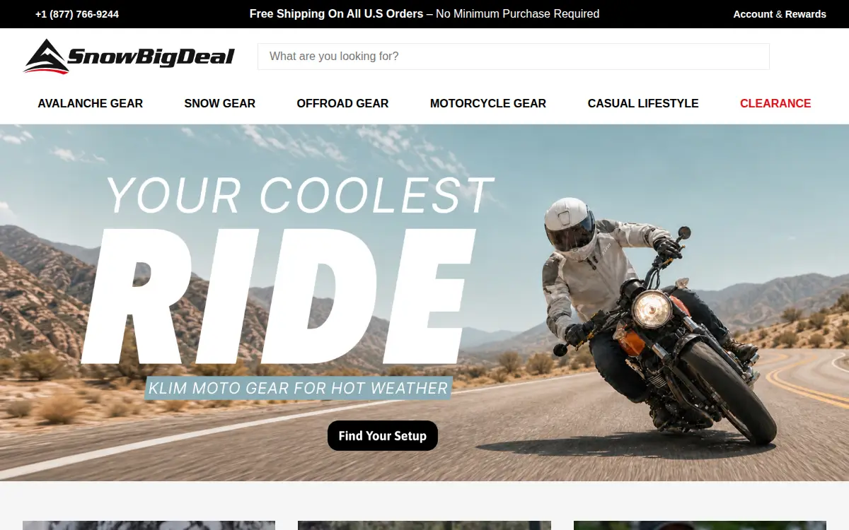 Homepage of Snowbigdeal, INC