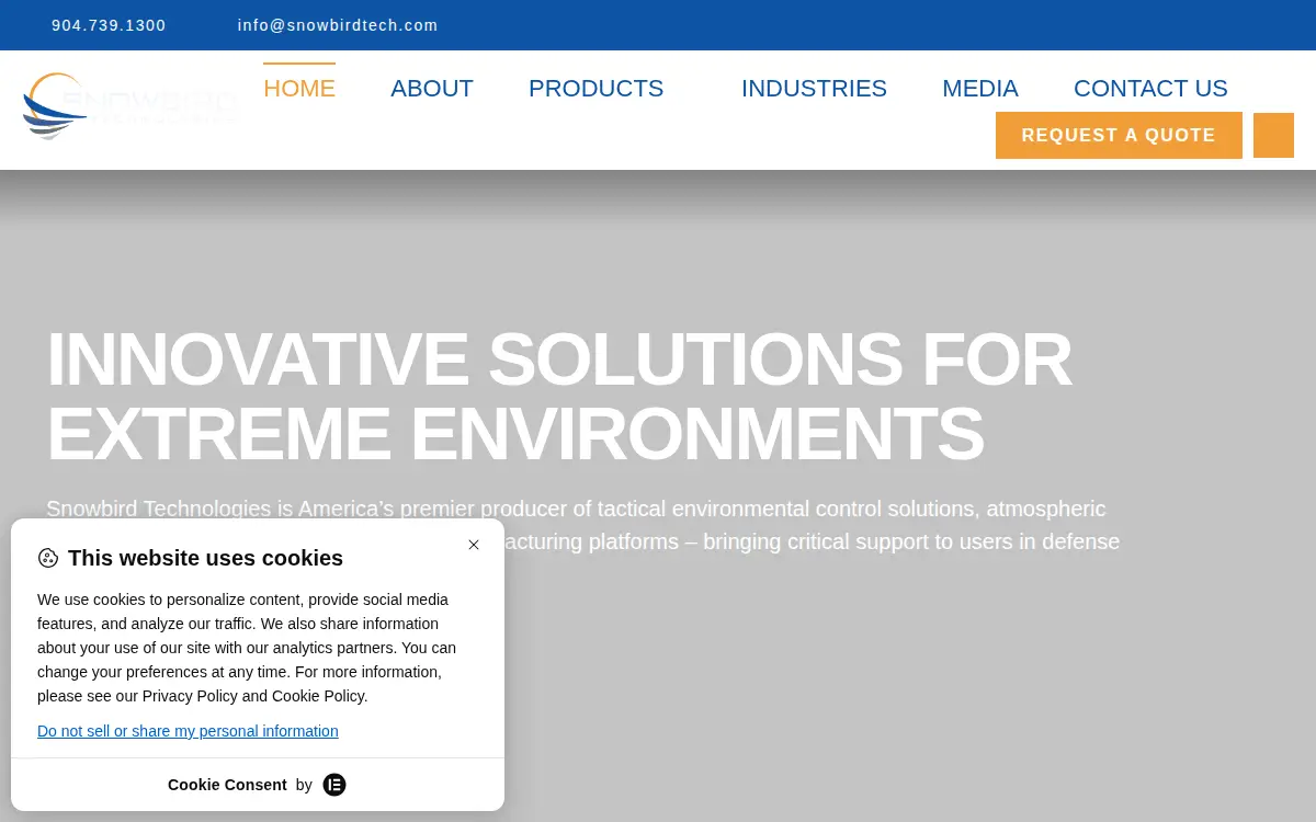Homepage of Snowbird Technologies INC.