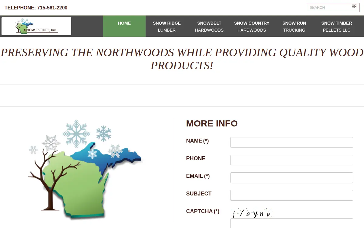 Homepage of Snowbelt Hardwoods INC