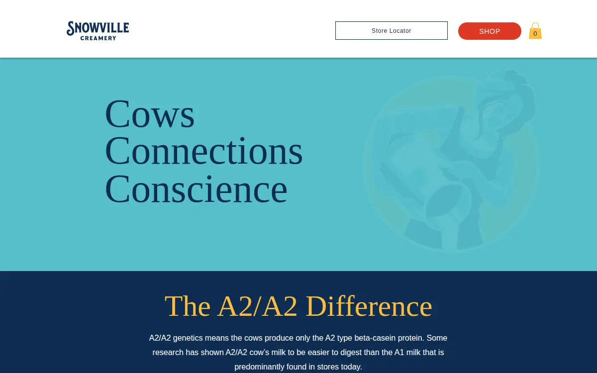 Homepage of Snowville Creamery, LLC