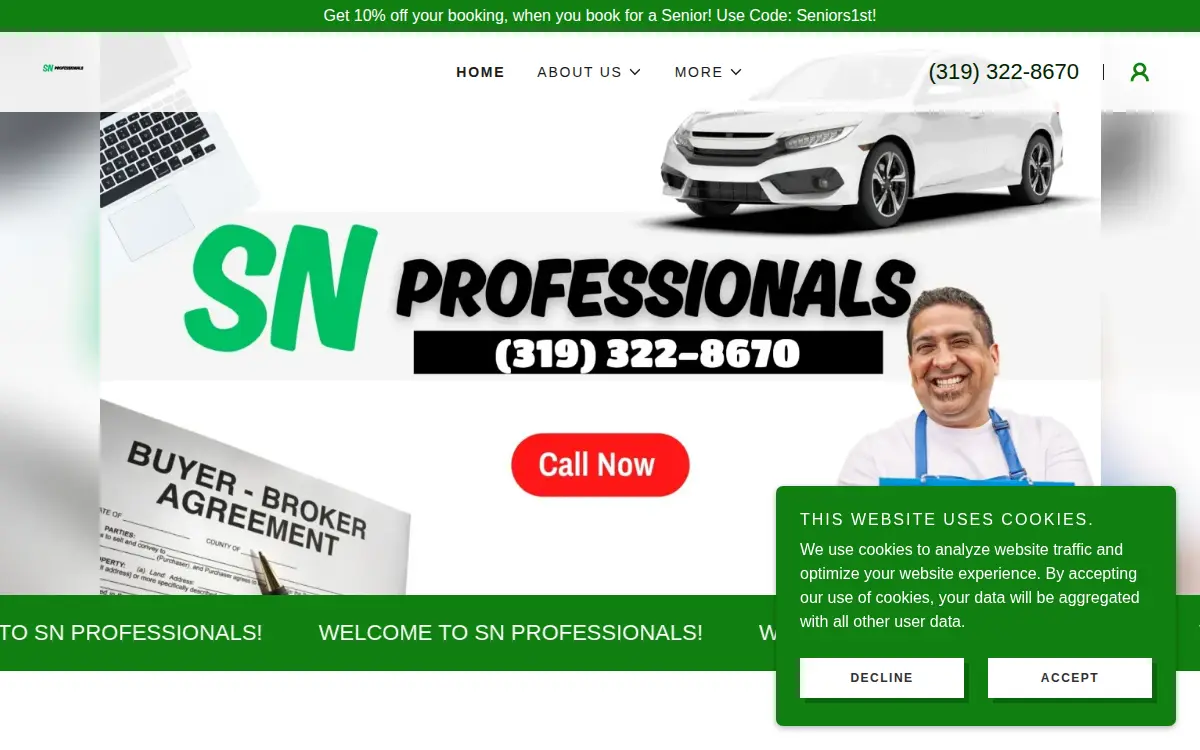 Homepage of Signature Notary 26 LLC