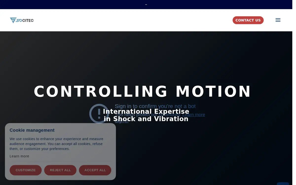 Homepage of Socitec US LLC