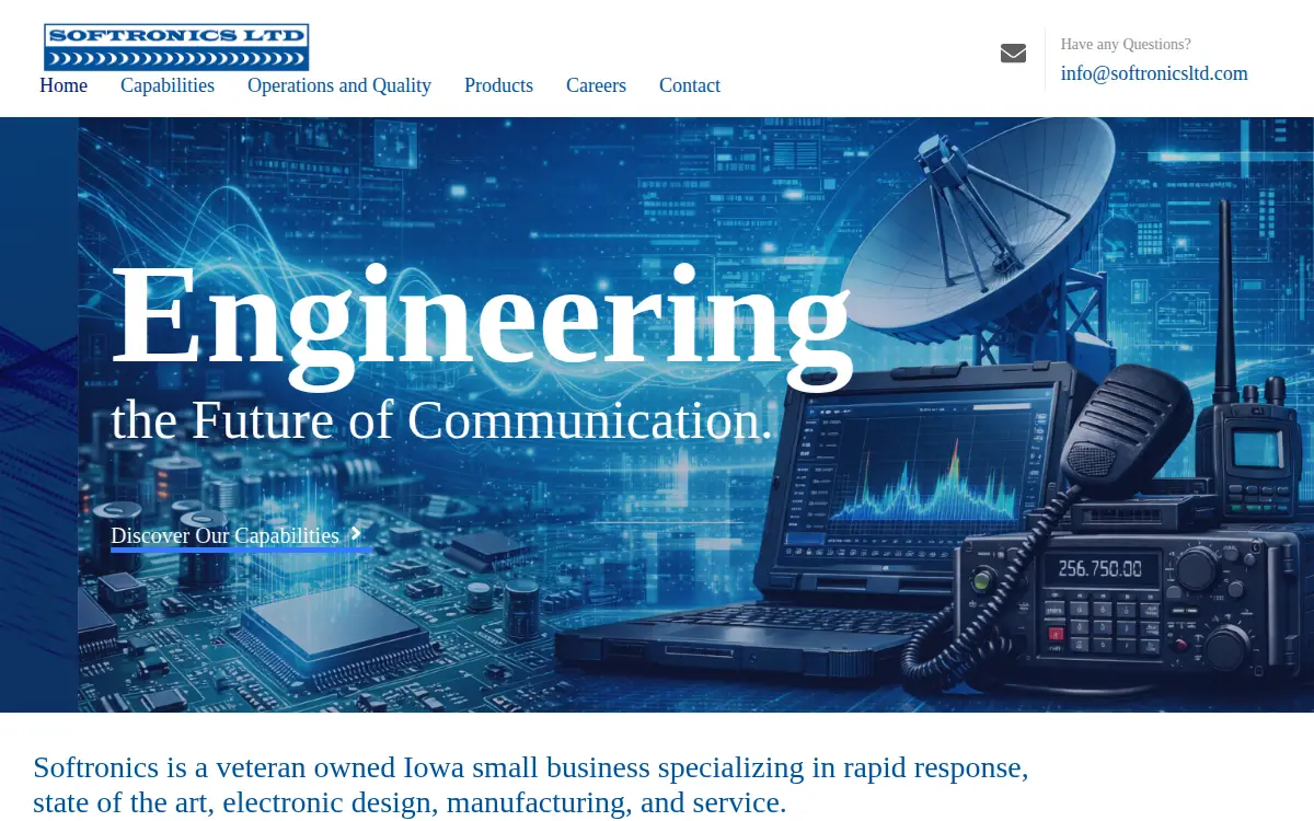 Homepage of Softronics, LTD.