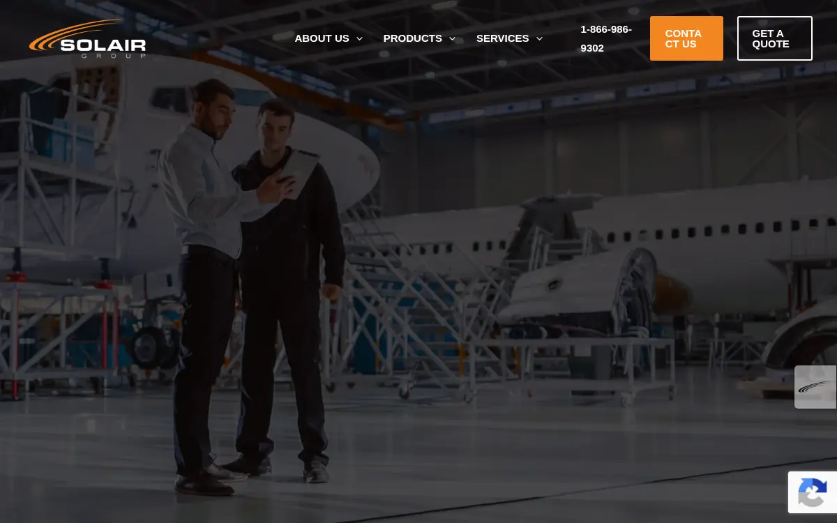 Homepage of Solair Group, INC.