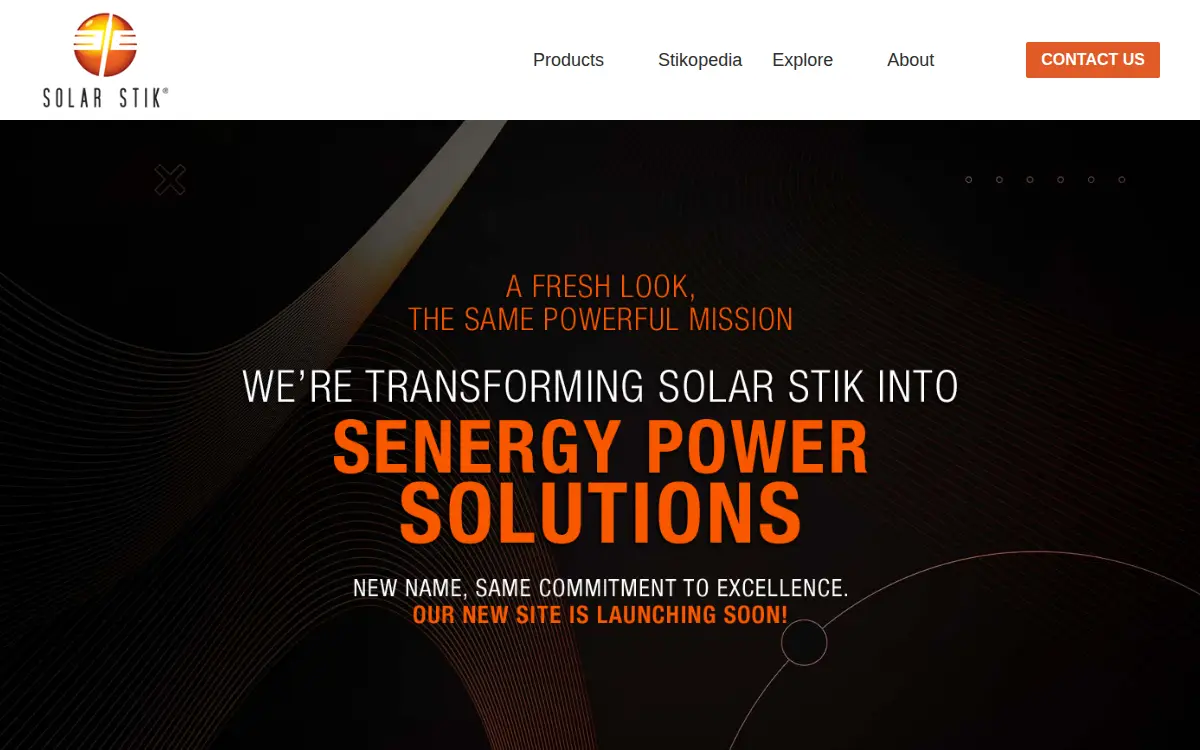Homepage of Solar Stik INC