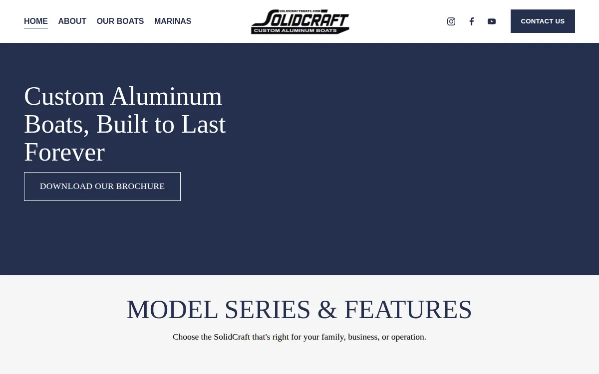 Homepage of Solid Craft Boats, INC
