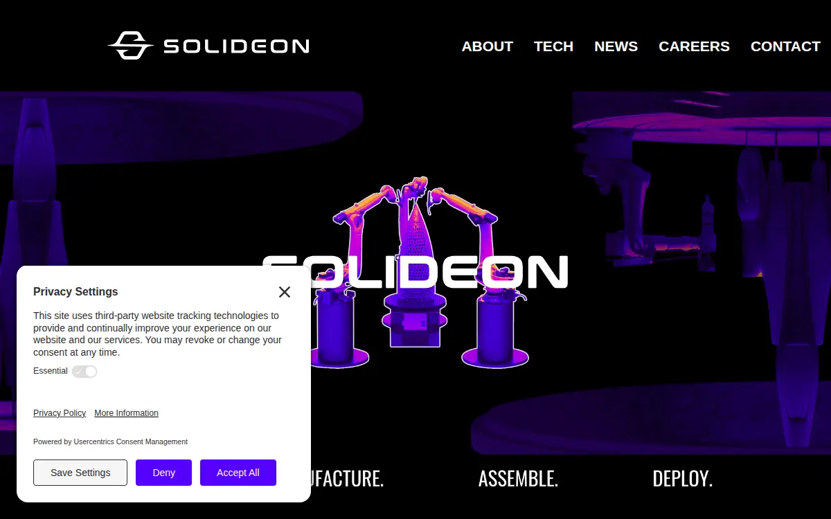 Homepage of Additive Space Technologies, INC.