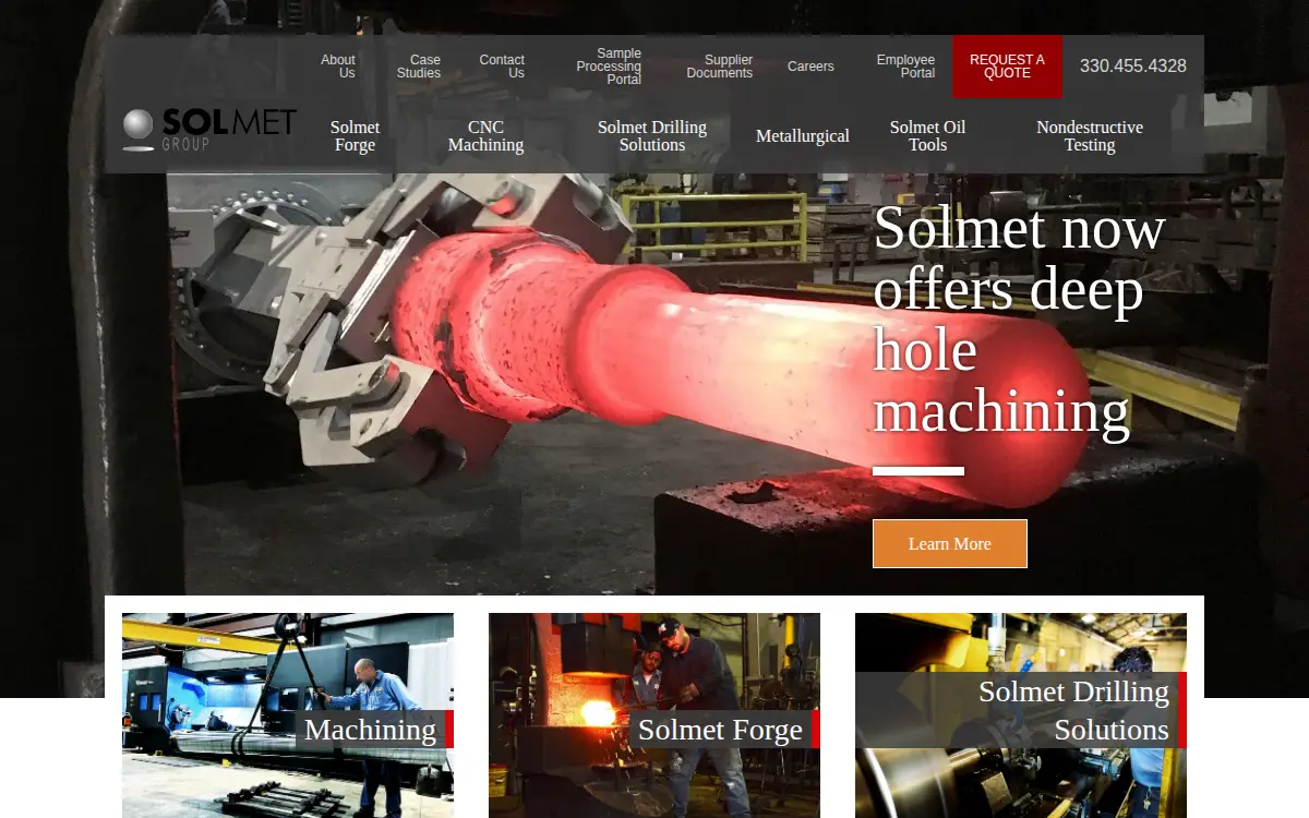 Homepage of Solmet Technologies, INC.