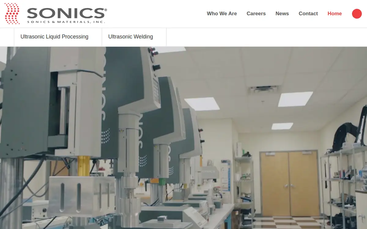 Homepage of Sonics & Materials INC