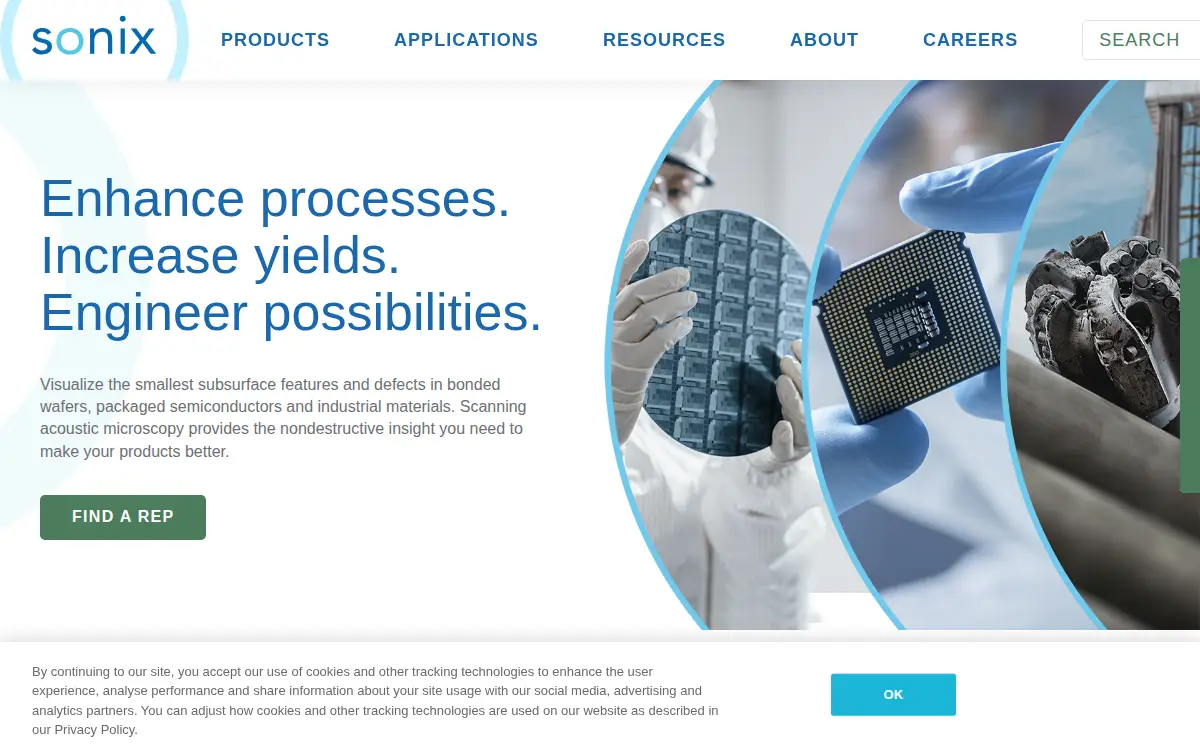 Homepage of Sonix, INC.