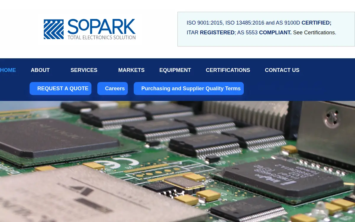 Homepage of Sopark CORP