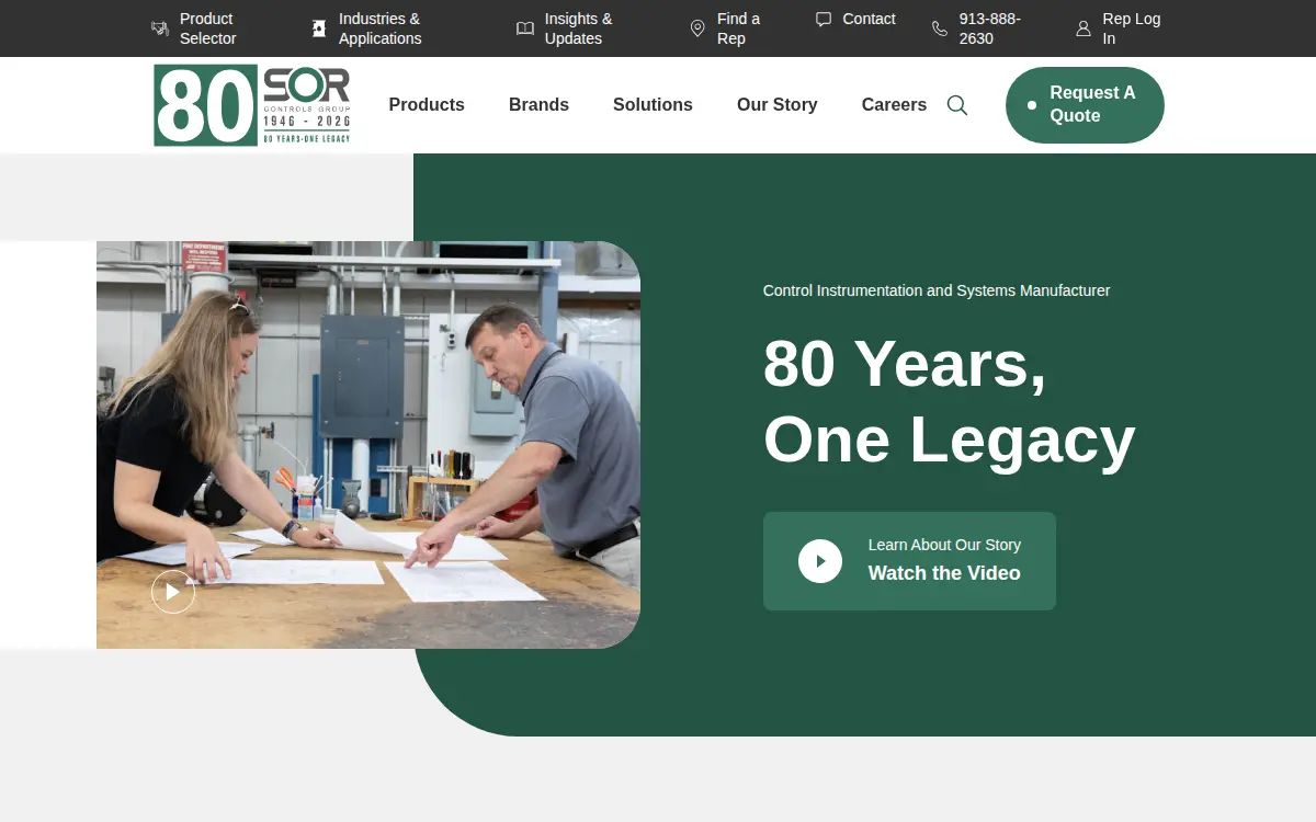 Homepage of Sor, INC.