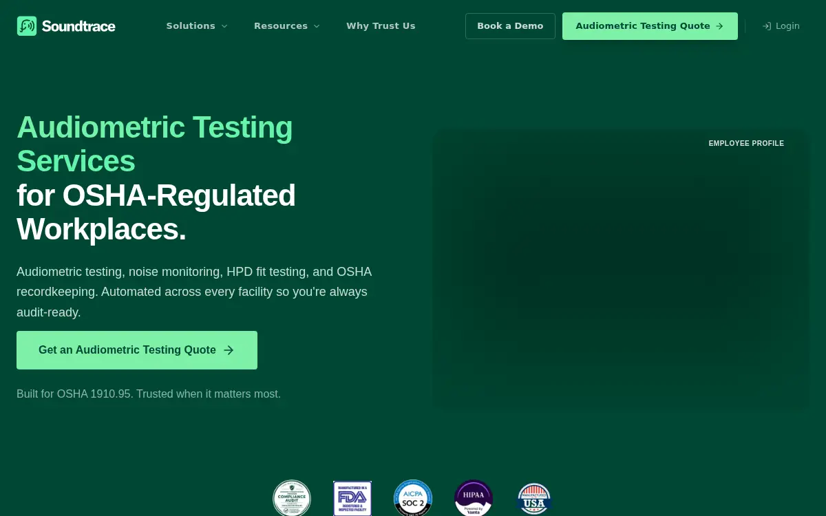 Homepage of Soundtrace INC.