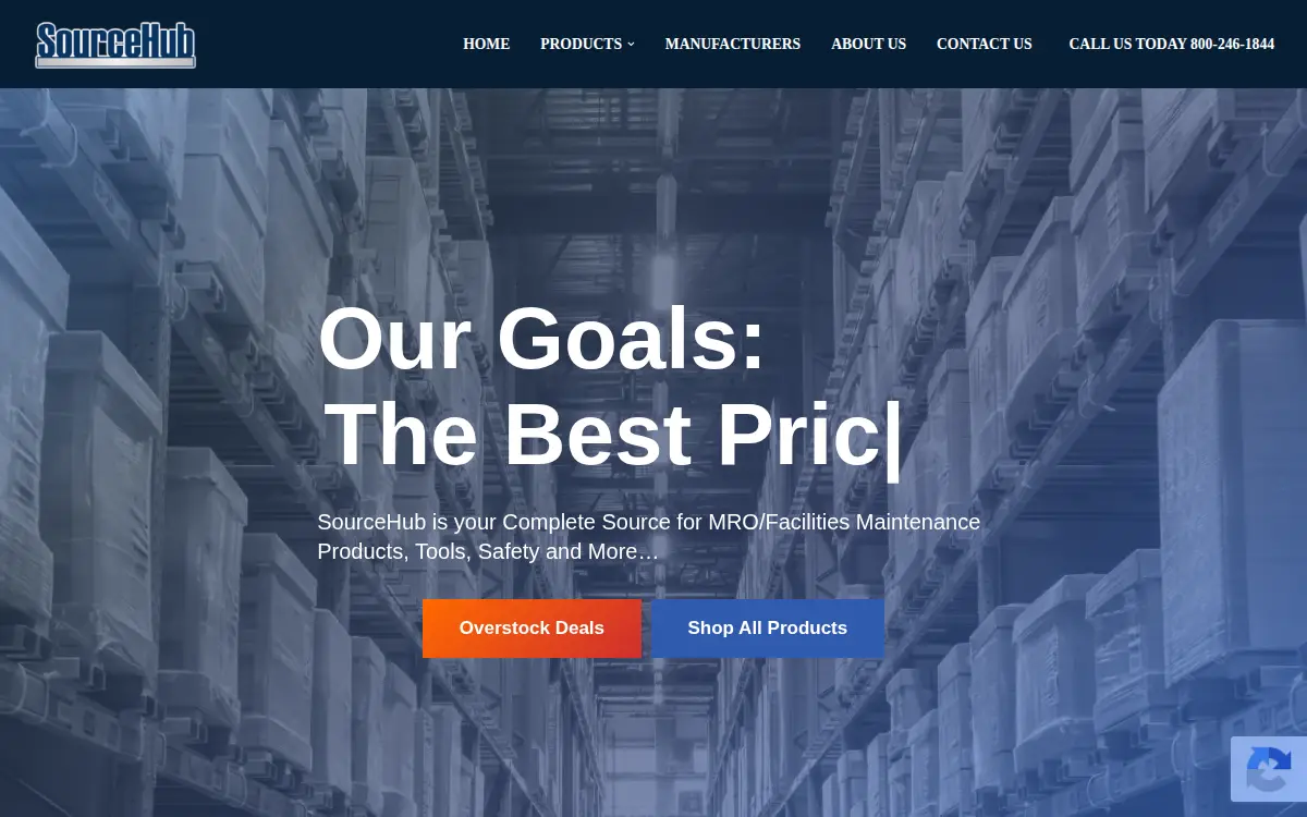 Homepage of Sourcehub LLC