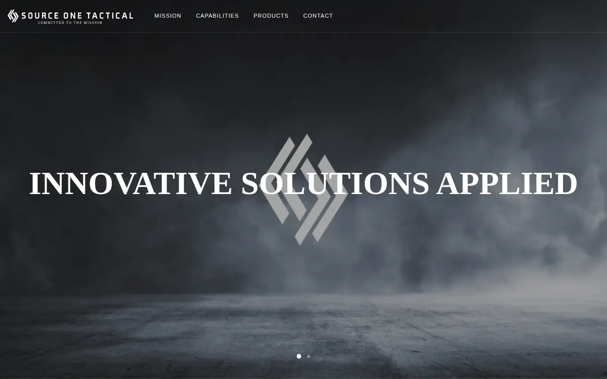 Homepage of Source One Tactical INC