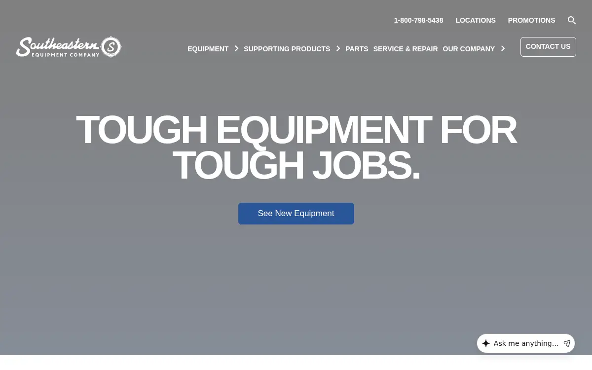 Homepage of Southeastern Equipment CO INC