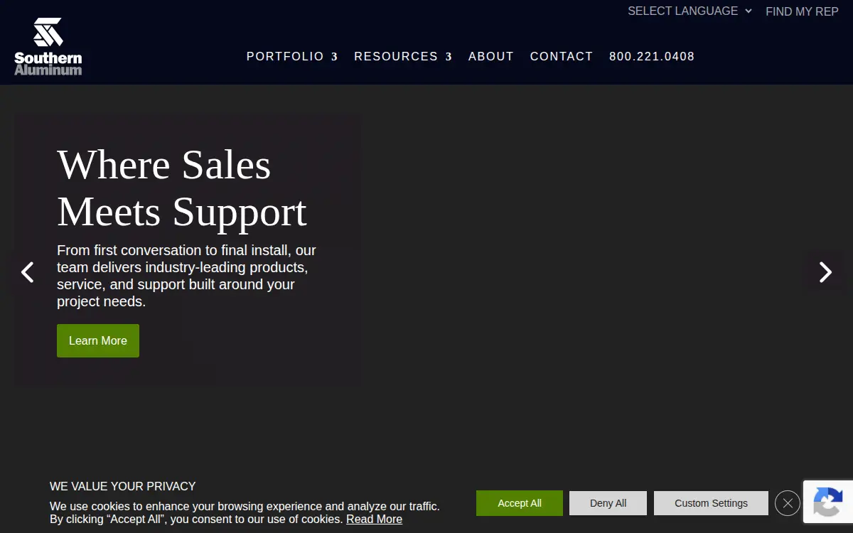 Homepage of Southern Aluminum Manufacturing Acquisition, INC.