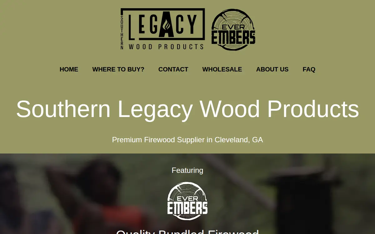 Homepage of Southern Legacy Wood Products, LLC