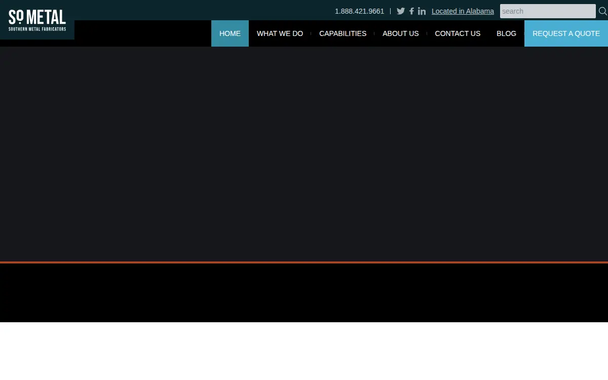 Homepage of Southern Metal Fabricators, INC.