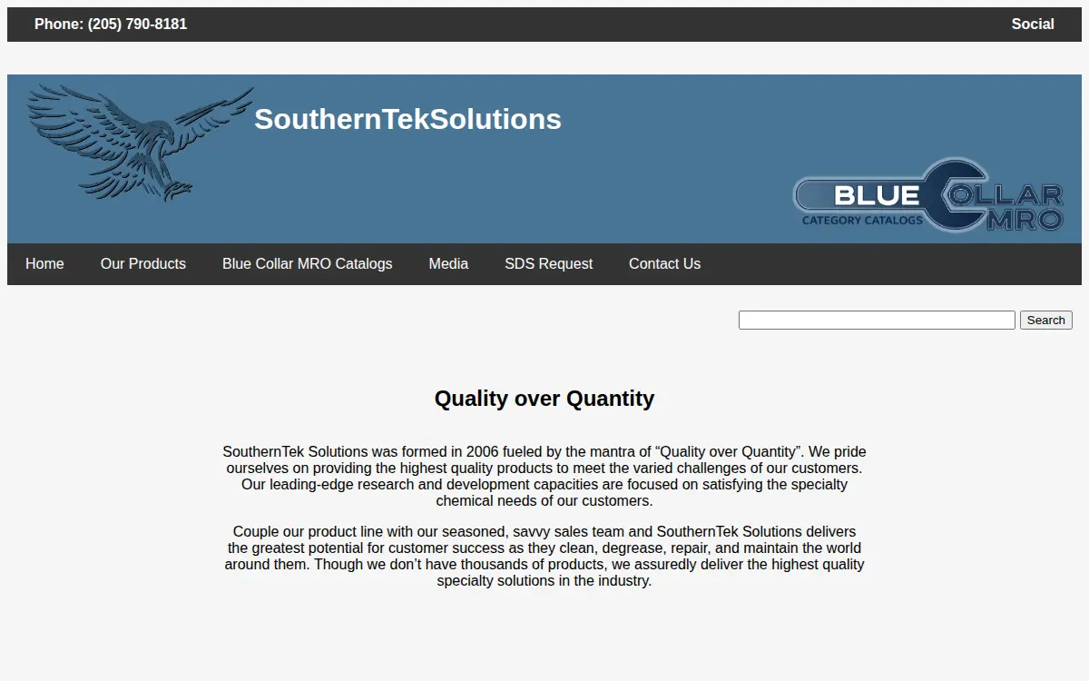 Homepage of Sts Specialties INC